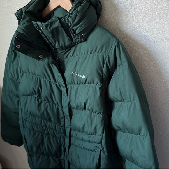 Columbia Forest Green Hooded Puffer Jacket - Picture 2 of 5